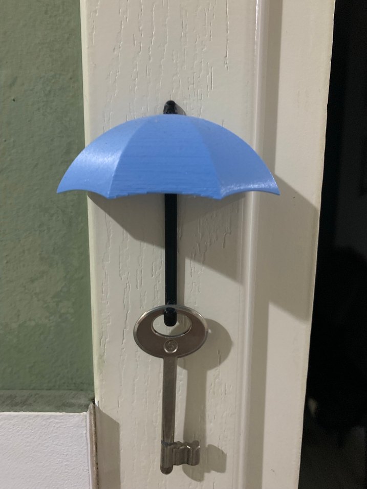 Şemsiye formunda kapı anahtar askısı - Görsel 3