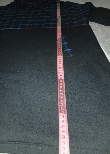 44 Beden Ekose Desenli Siyah Tunik