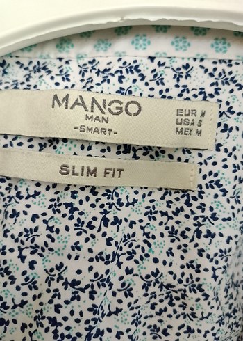 Su yeşili ve lacivert desenli Erkek Keten Gömlek - Görsel 2