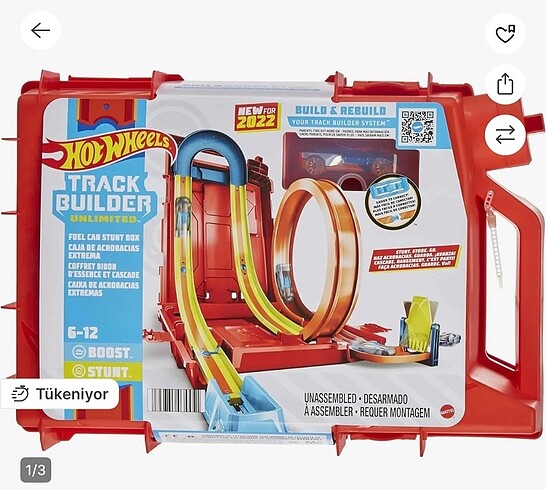 Wheels Track Builder Benzin Bidonu Akrobasi Seti
