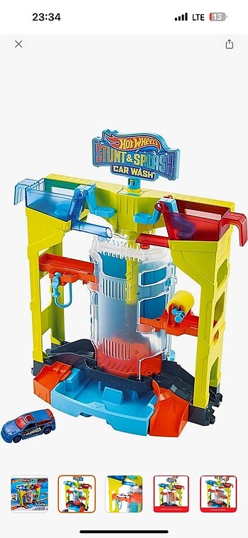 Hot Wheels Oto Yıkamada Renk Değiştirme Oyun Seti