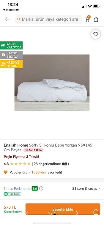 English home bebek battaniyesi