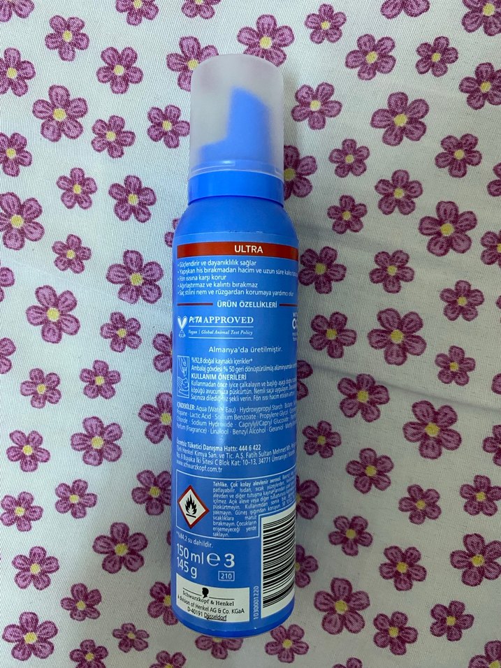 Schwarzkopf Taft Ultra Saç Köpüğü 250ml - Görsel 2