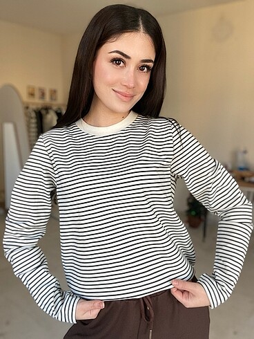 Diğer Çizgili bluz