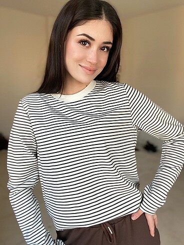Çizgili bluz