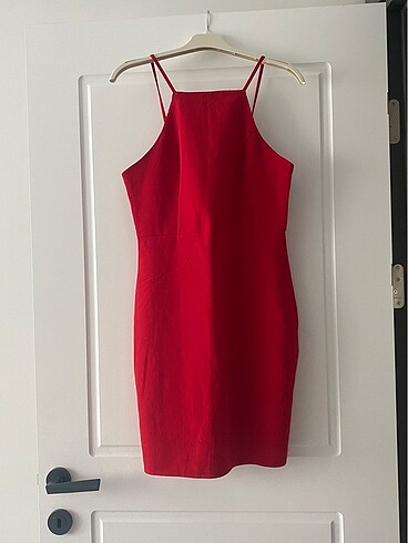 Kırmızı mini Abiye