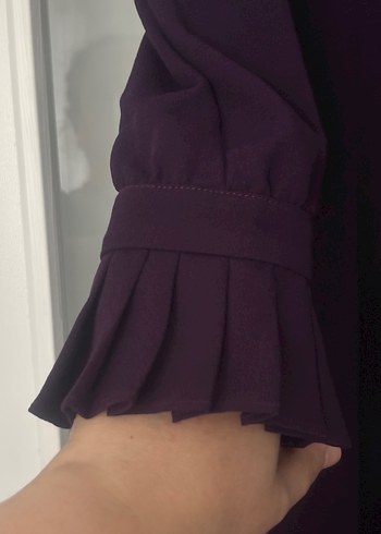 42 Beden Uzun Mor Gotik Kadın Elbise