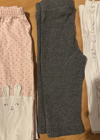 Kız Çocuk Pamuklu Basic Taytlar - Görsel 5