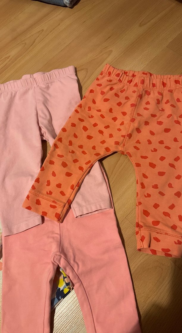 Kız Çocuk Pamuklu Elastik Bel Tayt Seti - Görsel 3