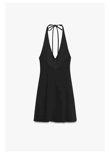 Zara V Yaka Askılı Midi Elbise - Görsel 2