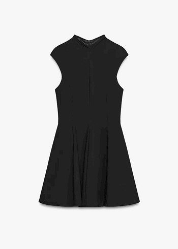 Zara Yüksek Yakalı Kolsuz Midi Elbise - Görsel 4