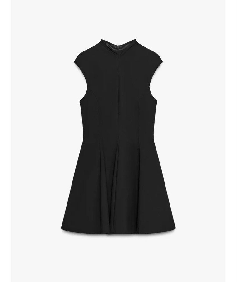 Zara Yüksek Yakalı Kolsuz Midi Elbise - Görsel 4