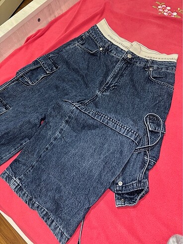 Sagaza Studio Mavi Kargo Cepli Jeans