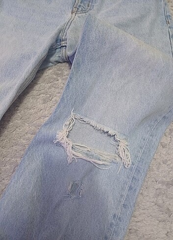 s Beden Mango yırtık denim