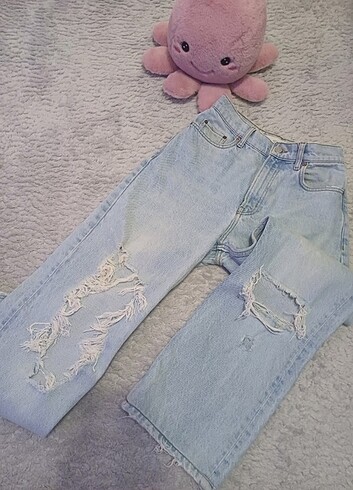 Mango yırtık denim