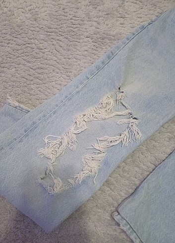 s Beden mavi Renk Mango yırtık denim