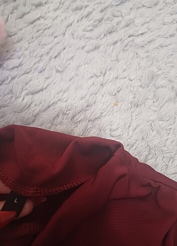 l Beden bordo Renk Milla bluz