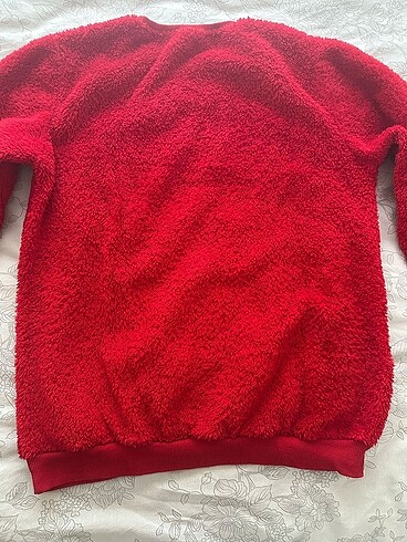 l Beden kırmızı Renk Peluş Pijama