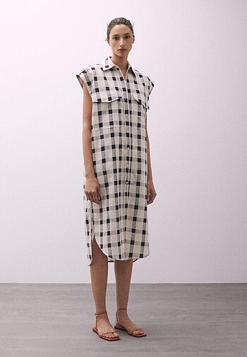 Massimo Dutti Massimo Dutti Gömlek Elbise