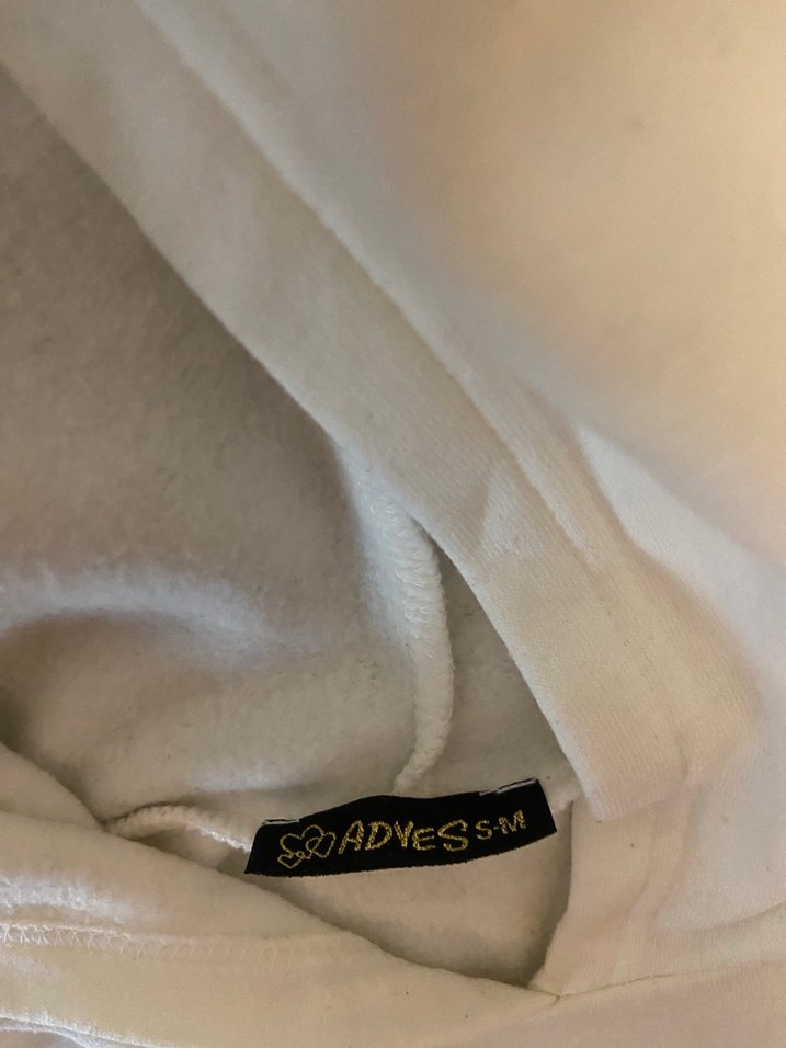 Beyaz Bol Kesim Eşofman Takımı - Görsel 4