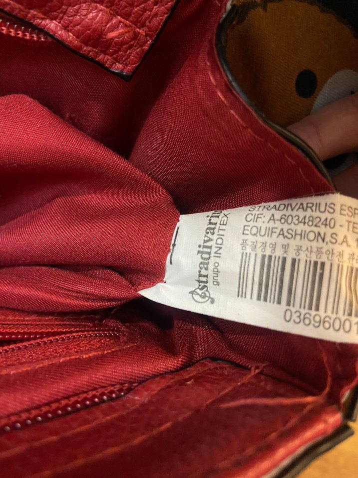 Kırmızı Deri Kadın Sırt Çantası - Görsel 4