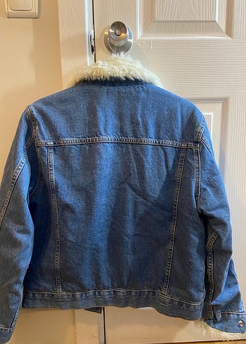 Topshop Kürklü Kot Ceket - Görsel 5