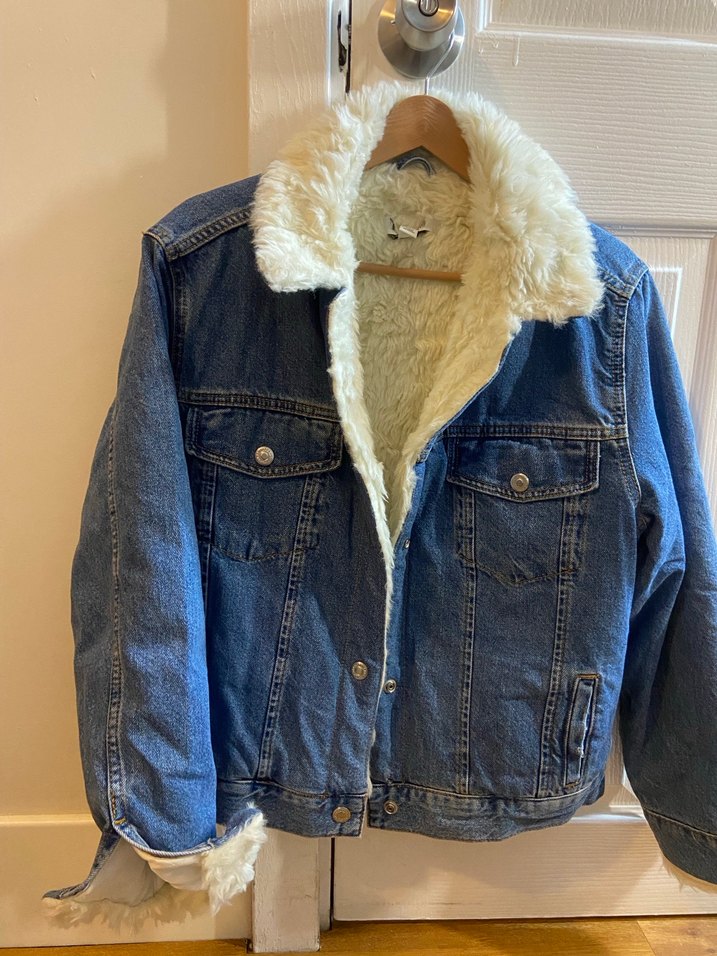 Topshop Kürklü Kot Ceket - Görsel 4