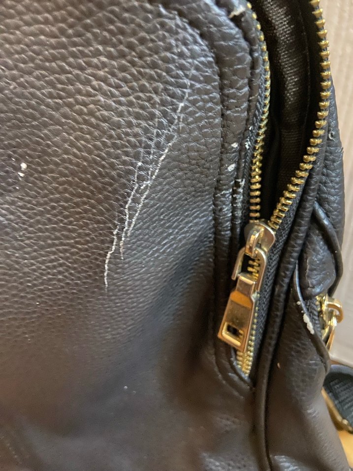 siyah deri sırt çantası - Görsel 3