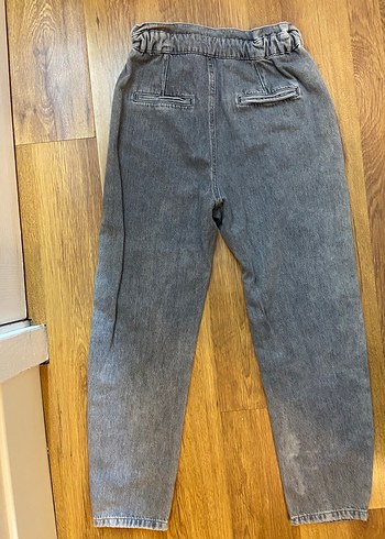 Gri Kadın Kot Pantolon - Görsel 3