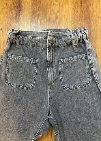 Gri Kadın Kot Pantolon - Görsel 2
