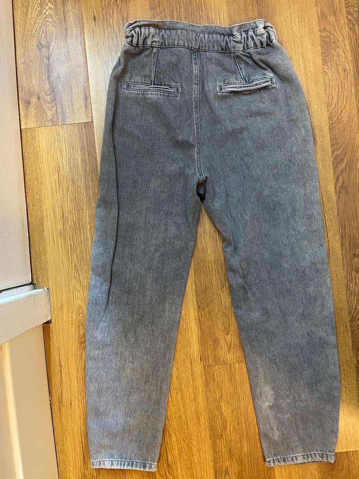 Gri Kadın Kot Pantolon - Görsel 3