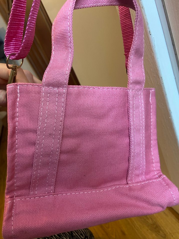 Pembe Canvas Kadın Çantası - Görsel 5