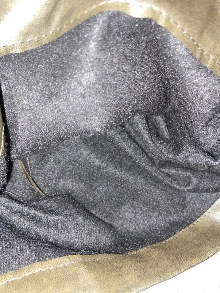 Haki yeşil deri şort etek - Görsel 5