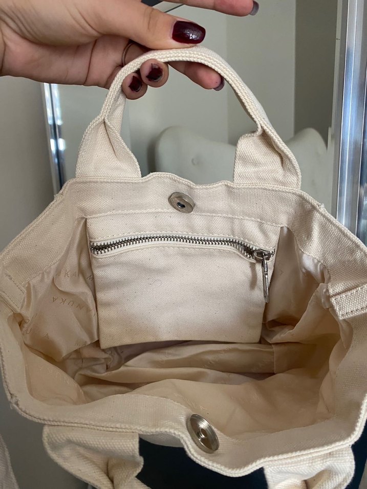 Beyaz Pamuk Kadın Çanta MANUKA - Görsel 3