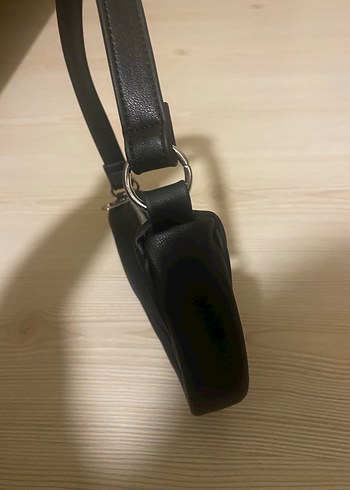 Siyah Deri Minimalist Kadın Omuz Çantası - Görsel 2