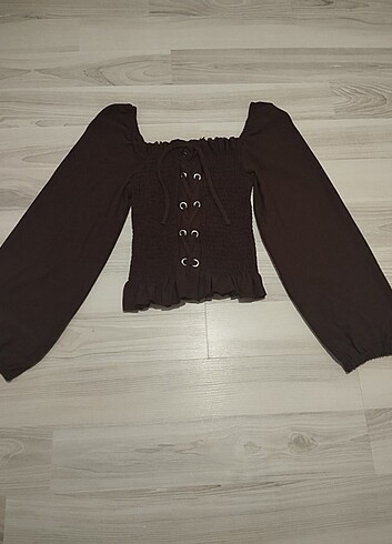 Balon kollu bluz - Görsel 2