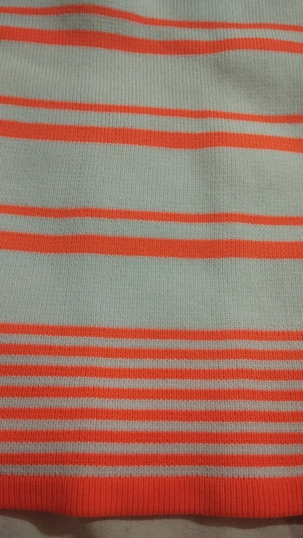 Çizgili Örgü kalın askılı Kadın crop - Görsel 2