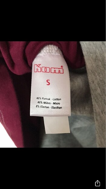 s Beden Kom marka askılı üst