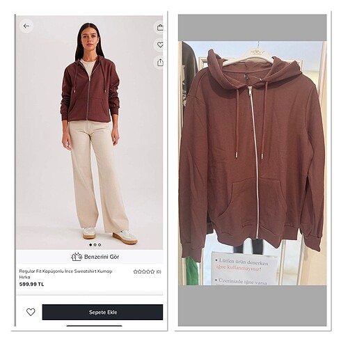 DeFacto marka kapüşonlu sweat