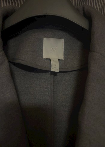 Gri Çift Düğmeli Kaban - Görsel 2