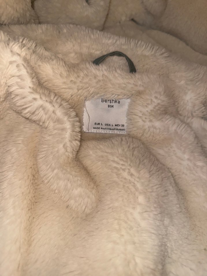 Kapüşonlu, Kürklü Kamuflaj Kadın Ceket - Görsel 4