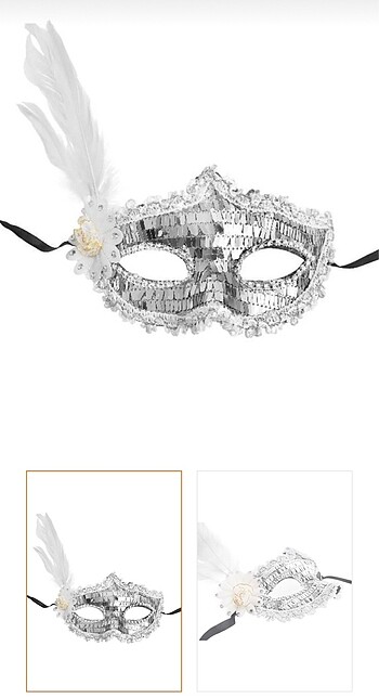 Payetli maske