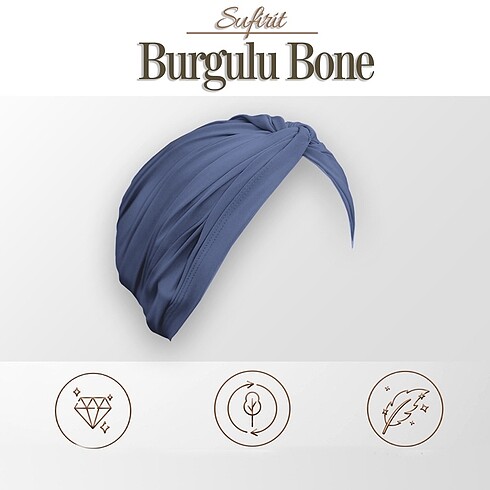 Diğer Burgulu Bone-Tesettür Bone-Bone Eşarp-Hazır Bone Şal