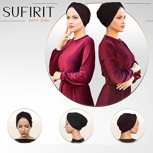 Diğer Burgulu Bone-Tesettür Bone-Bone Eşarp-Hazır Bone Şal