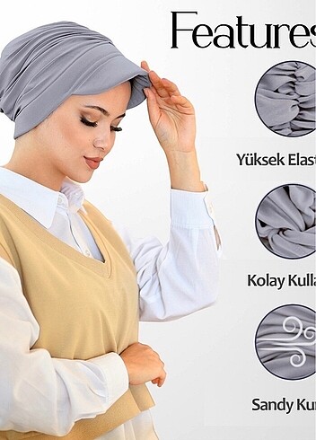 Beden Spor Şapka-Tesettür Bone-Bone Eşarp-Hazır Bone Şal