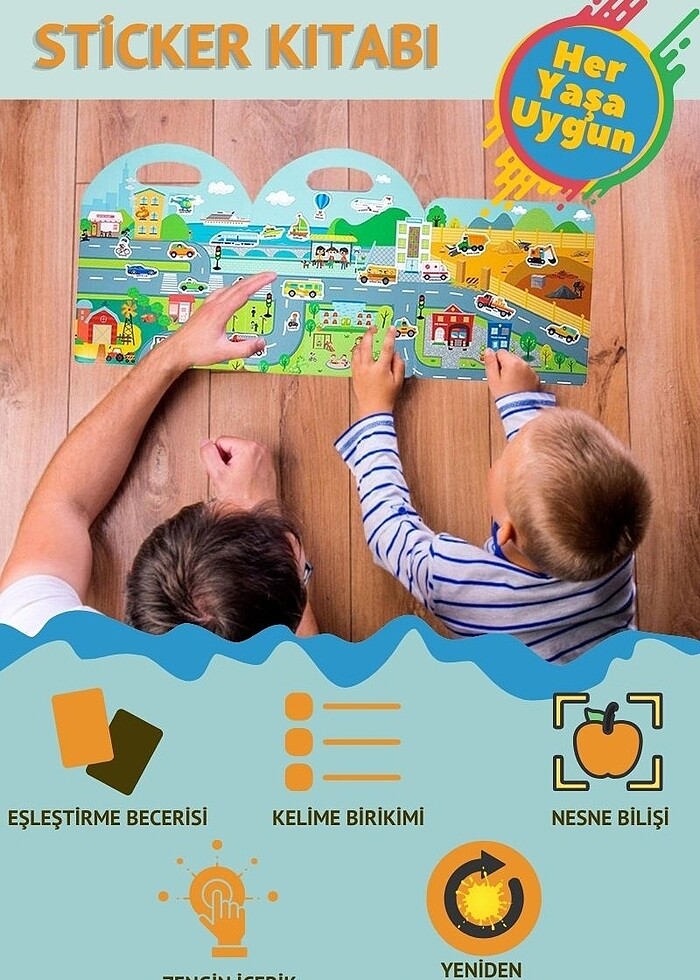 Sticker defter kitap çocuk - Görsel 5