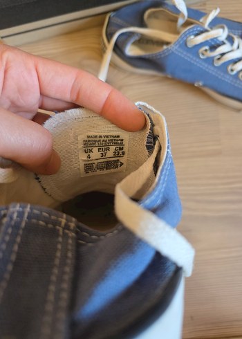 37 Beden Mavi Denim Kadın Converse Spor Ayakkabı
