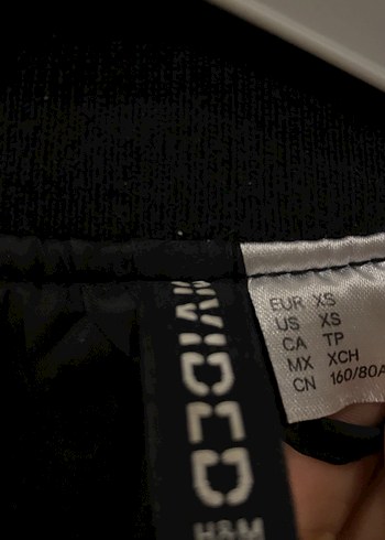 H&M Kadın Siyah Deri Fermuarlı Ceket - Görsel 5