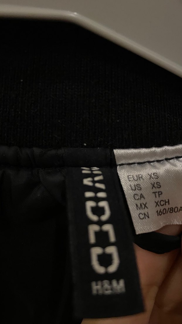 H&M Kadın Siyah Deri Fermuarlı Ceket - Görsel 5