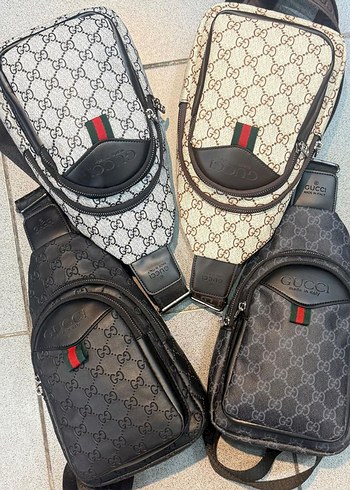 Siyah Gri Desenli Erkek Bel Çantası - Görsel 4